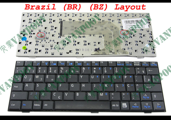 Teclado para Notebook Positive Mobo 7 M890 M900 M970 H960, AirisIL1 e outros V072446ak1 Com Brazil Br AEIL1600010 - V072446AK1