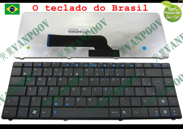 New Notebook Laptop keyboard for Asus K40 series K40AB K40AF K40C K40ID K40IE K40IJ K43S K43SJ K43SV K43U BR Brazil - V090478AK1