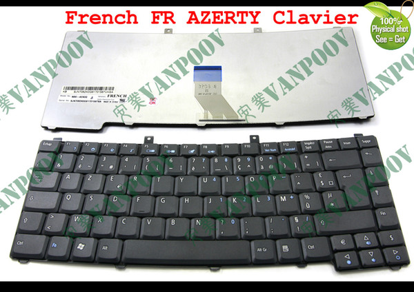 New Laptop keyboard for Acer Travelmate 2300 3240 4000 4400 4500 4600 Black French FR AZERTY Clavier - NSK-AEK0G 9J.N7082.K0G