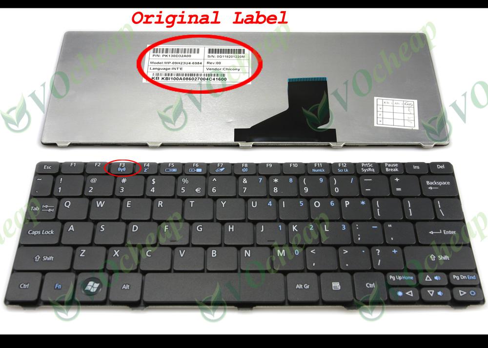 New US Keyboard for Acer Aspire One 521 522 533 D255 D255E D257 D260 D270 NAV70 PAV01 PAV70 ZH9 AO521 AO522 AO533 AOD255 AOD255E