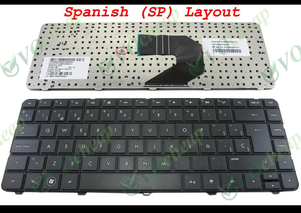 New Laptop keyboard for HP Pavilion G4 G4-1000 G6 G6-1000, Presario CQ43 CQ57 430 630S Black Spanish SP Version - AER15P00010