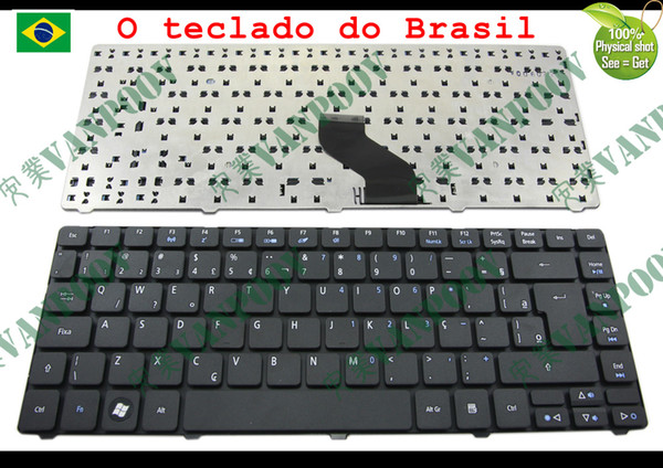 New Laptop keyboard for Acer Aspire 3810 3810T 4735 4735G 4735Z 4736 4736G 4736Z Matt Black Brazil (BR) version - V104630DK3 BR