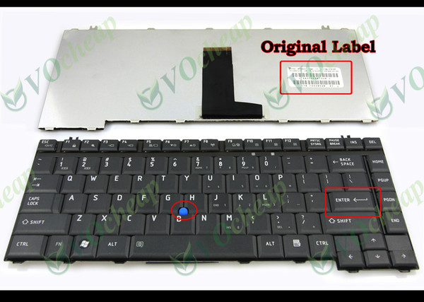 New Laptop keyboard for Toshiba Tecra A9 M9 Satellite Pro S200 with Point sticker Black US Version - G83C000872US