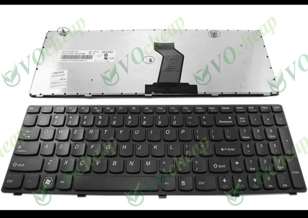 New Laptop keyboard for Lenovo G580 G580A G585 G585A N580 N585 N586 Black key Black frame US Version - 25-201816