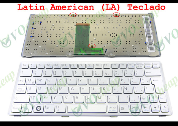 New Laptop keyboard for Sony Vaio VPC-W VPC W VPC-W217 Silver Latin LA -Similar Spanish/espanol SP Teclado 148751322 AESY2L00010