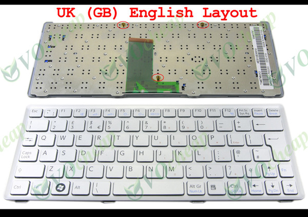 New Laptop keyboard for Sony Vaio VPC-W VPC W VPC-W217 Silver UK (GB) English - 148748213 AESY2E00010 N860-7882-T002/03 ZZ52-01A