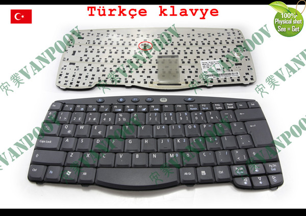 New Notebook Laptop keyboard for Acer TravelMate 610 630 C300 C310 Series Black Turkish TR - NSK-A410T