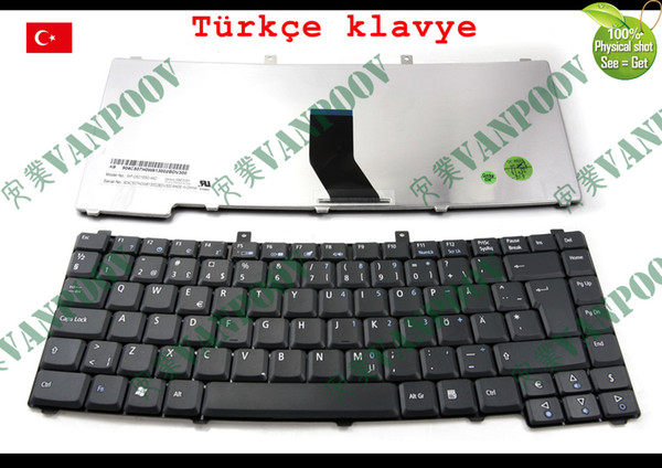 New Laptop keyboard for Acer Travelmate 2300 3240 4000 4400 4500 4600 Black Turkish TR keyboard - MP-05016TQ-442