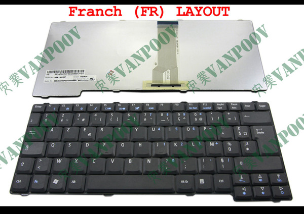 New Laptop keyboard for Acer Aspire 1500 1620 TravelMate 240 250 2000 For Fujitsu Amilo Pro V2000 V2010 M7400 French FR 