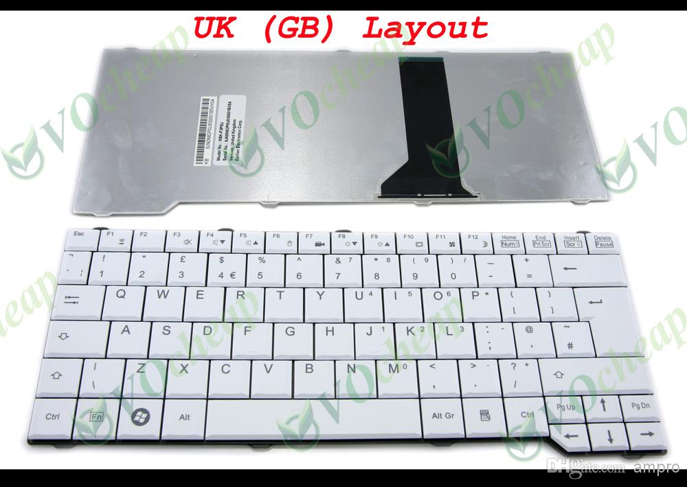 New Laptop keyboard for Fujitsu Amilo Pa 3515 Pa3515 Pa 3553 Pa3553 Sa 3650 Sa3650 Esprimo Mobile V6505 V6545 6555 White UK GB