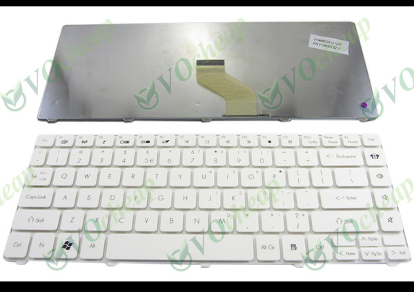 New Notebook Laptop keyboard FOR Gateway NV49 NV49C series, Packard Bell EasyNote NM85 NM86 NM87 White US - V104630CS2 NSK-AM41D