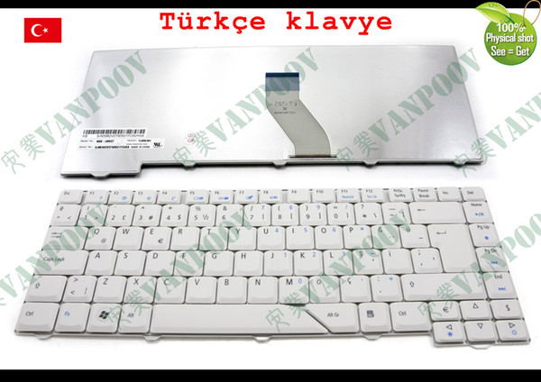 New Laptop keyboard for Acer Aspire 4710 4220 4320 4520 4720 5300 5720 5920 Grey Turkish TR Version - MP-07A26TQ-442