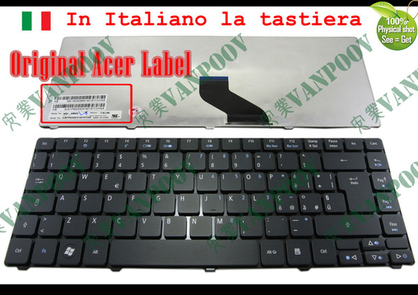 New Laptop keyboard for Acer Aspire 3810 3810T 4735 4735G 4735Z 4736 4736G 4736Z Matt Black Italian IT version - NSK-AM00E