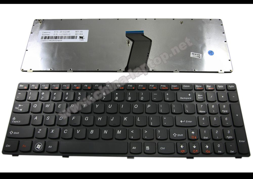 New Laptop keyboard FOR Len ovo G570 G575 Black key Black frame US Version - V-117020CS1-US