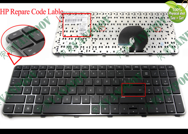 New US Notebook Laptop keyboard for HP Pavilion DV7-6000 DV7-6100 DV7-6200 6101TX 6151TX 6153TX 6C40 6050TX Black with Frame US