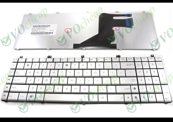 Genuine New Notebook Laptop keyboard FOR ASUS N55 N57 N55S N55SF N55SL N75 N75SF N75SL N75S N75Y Series Silver US version - MP-11A13US6920