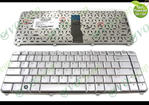 New and Original Notebook laptop keyboard for HP Pavilion dv5 dv5-1000 dv5-1100 dv5-1200 dv5t dv5z Silver US English version - 9J.N8682.J01