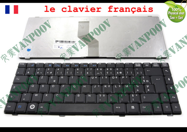 New and Original Notebook Laptop keyboard FOR Fujitsu Amilo Li1718 Li1720 Li2720 Li2727 Black French FR Clavier AZERTY Version - K020630B3