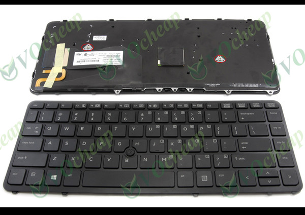 New and Original Notebook Laptop keyboard for HP EliteBook 740 840 850 G1 G2 8540P 8560P 9470m Zbook 14 With Backlit Black Frame US Version