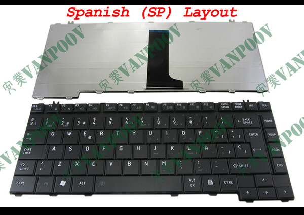 New Laptop keyboard for Toshiba Satellite M500 M501 M502 M503 M505 M506 M507 Black Spanish Version - V101562AK1 SP