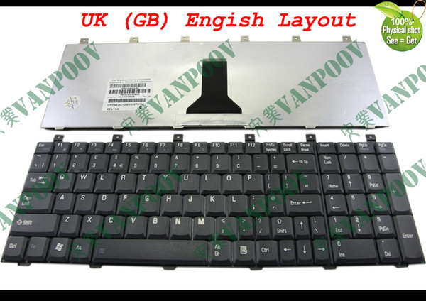 New notebook Laptop keyboard for Toshiba Satellite M60 M65 P100 P105 Pro L100 Black UK (GB) English Verion - MP-03233GB-920