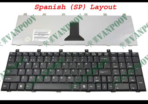 New Laptop / Notebook keyboards for Toshiba Satellite M60 M65 P100 P105 Pro L100 Black Spanish SP Verion - MP-03233E0-920