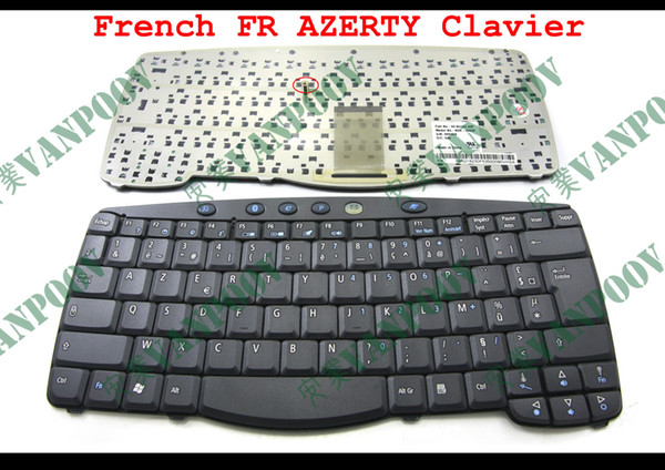 New Notebook Laptop keyboard FOR Acer TravelMate 610 620 630 C300 C310 Series Black French FR AZERTY Clavier - NSK-A430F