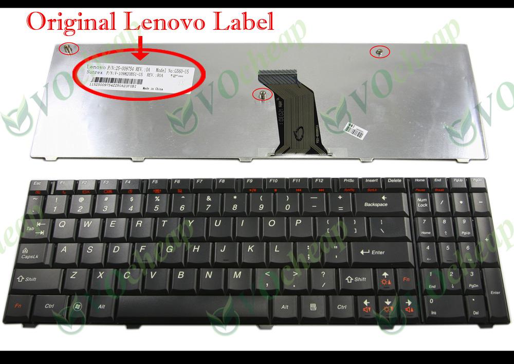 New Notebook Laptop keyboard for Lenovo 3000 Series G560 G 560 G565 G560A G565A Black US Version - 25-009754 V-109820BS1-US