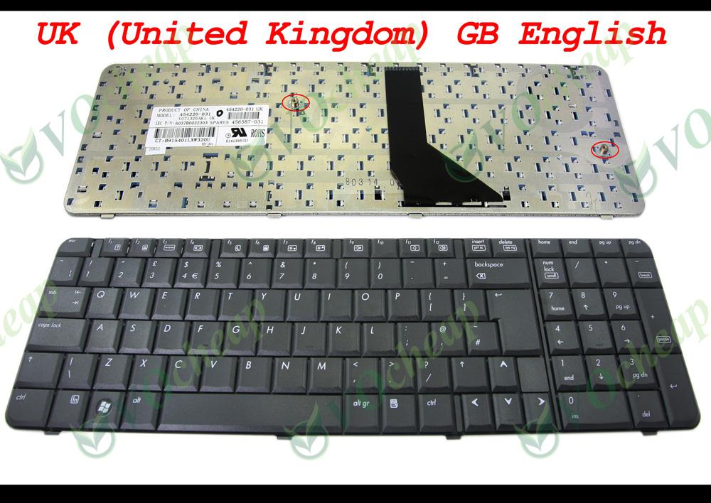 New Laptop keyboard for HP Compaq 6820 6820s black UK English Version - V071326AK1 454220-031 Compatible 454220-001 456587-001