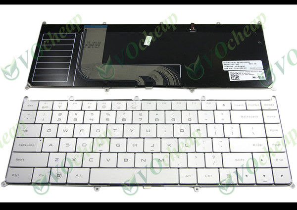 New Notebook Laptop keyboard for Dell Adamo 13 13-A101 with Backlit Silver US Version - 9J.N1G82.001