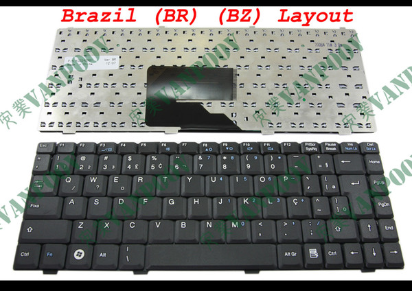 New Laptop keyboard Itautec W7630 W7650 N8610, STI Semp For Toshiba AS1528 IL1522 IS1522 For Fujitsu Amilo V2030 Black Brazil BR