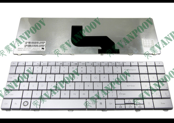 New Laptop keyboard for Gateway NV52 NV53, Packard Bell EasyNote DT85 DT87 LJ61 LJ63 LJ67 LJ71 Silver Grey US - MP-07F33U46442