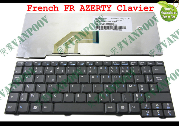 New Laptop keyboard for Acer Aspire One 531H D150 D250 P531 AOA150 ZG5, Emachines EM250 Black French FR AZERTY Clavier NSK-AJE0F