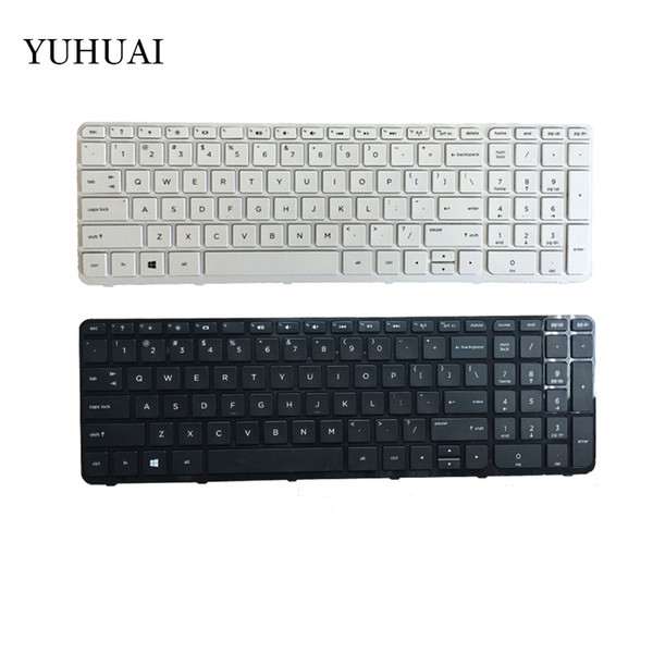 NEW US Keyboard FOR Pavilion 17-N 17-E 17N 17 E R68 English laptop keyboard white and black