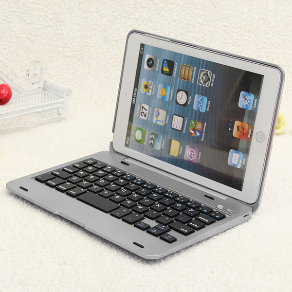 Ipadmini3 2 1 notebook flip cover protective case keyboard mini bluetooth keyboard for Apple PC stand