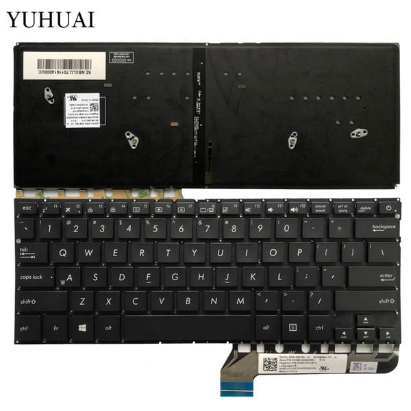 US laptop keyboard for ASUS UX430 UX430U UX430UA UX430UQ with backlit keyboard 9Z.NBXBU.701 0KNB0-2624US00 NSK-WB7BU