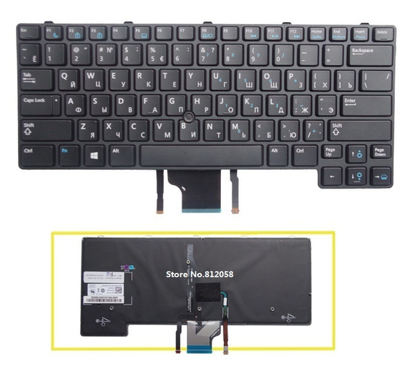 New Russian RU keyboard for Dell E6430U E6430S E6330 RU keyboard With backlight laptop