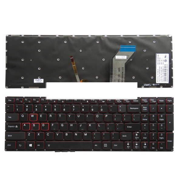 US New Keyboard FOR Lenovo 15 Y700 15-ISK laptop keyboard with Backlight