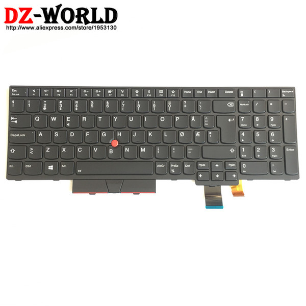 New/Orig NO Norweigian Backlit Keyboard for Thinkpad T570 T580 P51S P52S Nordic Backlight Teclado 01ER602 01ER561 SN20M07954