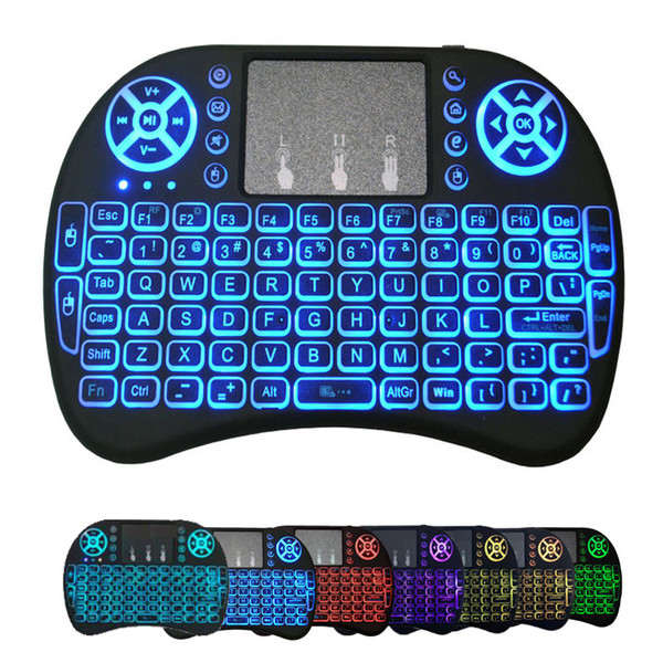 I8 Keyboard Backlight Backlit Air Mouse 2.4GHz Wireless Gaming Remote Control for S905W S912 Android TV Box T95 Mxq