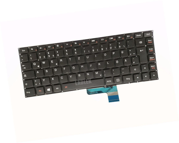 Deutsch Backlight Tastatur for Lenovo Yoga 700-14ISK Type:80QD