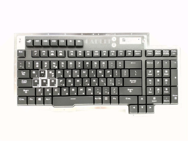 HE Israel Hebrew backlit Mechanical Keyboard for Asus ROG GX800 GX800V GX800VH