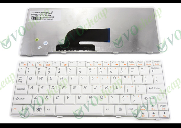 New Notebook laptop keyboard FOR Lenovo IdeaPad S11 S10-2 S10-2C S10-3C White US Version - V103802BS1 US Part No.: V103802BS1 US, PK1308H3B