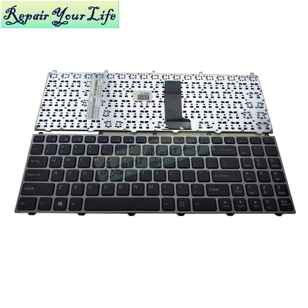 US English keyboard For Haier X3p X3Pro S500 S510 for HASEE/Shenzhou K570C K610D i7 D1 laptop keyboard sliver grey frame new