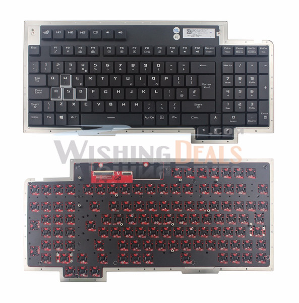 New Keyboard for ASUS ROG GX800 GX800VH 0KNB0-L611UK00 UK Black Backlit Keyboard