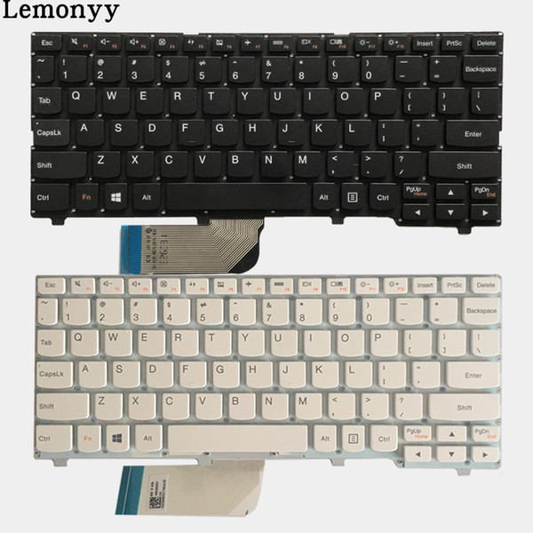 New US laptop keyboard For Lenovo ideapad 100S 100S-11IBY English keyboard black/white