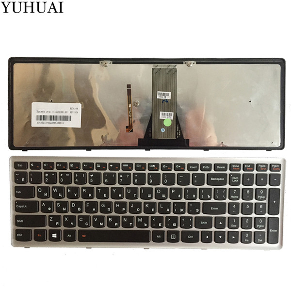 New Russian/RU laptop keyboard for Lenovo IdeaPad Flex 15 Flex15 G500S G505S S500 S510 S510P Z510 Silver-Grey frame with backlit