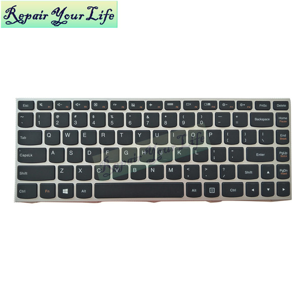 G40-70 US New Laptop Keyboard for LENOVO g40-70 b40-70 G40-45 Flex2-14a V1000 V3000 V1070 g40-30 Sliver Frame Black Original