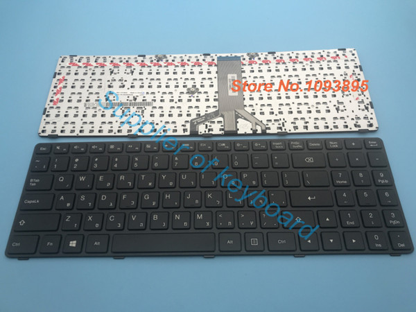 Original NEW Hebrew keyboard For LENOVO Ideapad 100 15 100-15IBD 100-15IB B50-50 Laptop English keyboard Black Frame