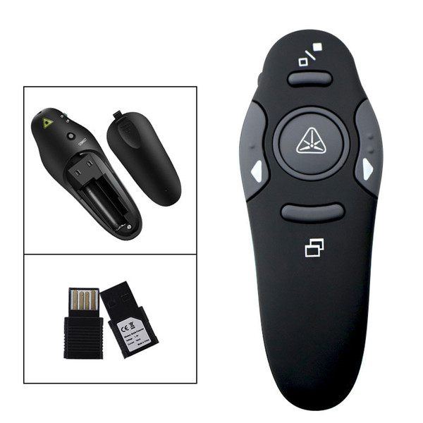 Wireless Presenter with Red Laser Pointers Pen USB RF Remote Control PPT Powerpoint Presentation Page Up/Down 2.4 GHz 2.4GHZ fast shipment